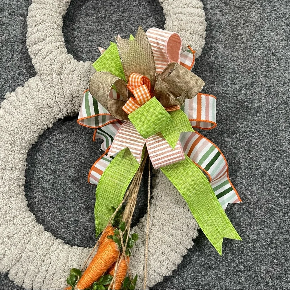 NWT Easter Bunny Wreath for Front Door